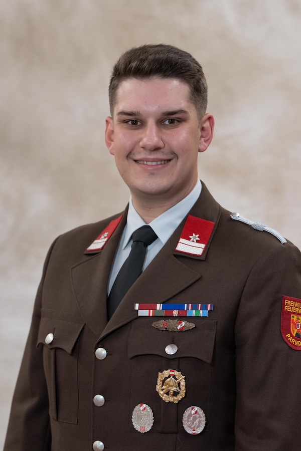 Foto Zugskommandant Stefan Helmut Bunyai, BEd